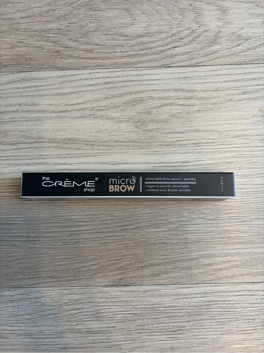 The Crème Shop Micro Brow Retractable Pencil + Spoolie Taupe New